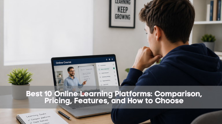 Best 10 Online Learning Platforms Comparison, Pricing, Features, and How to Choose