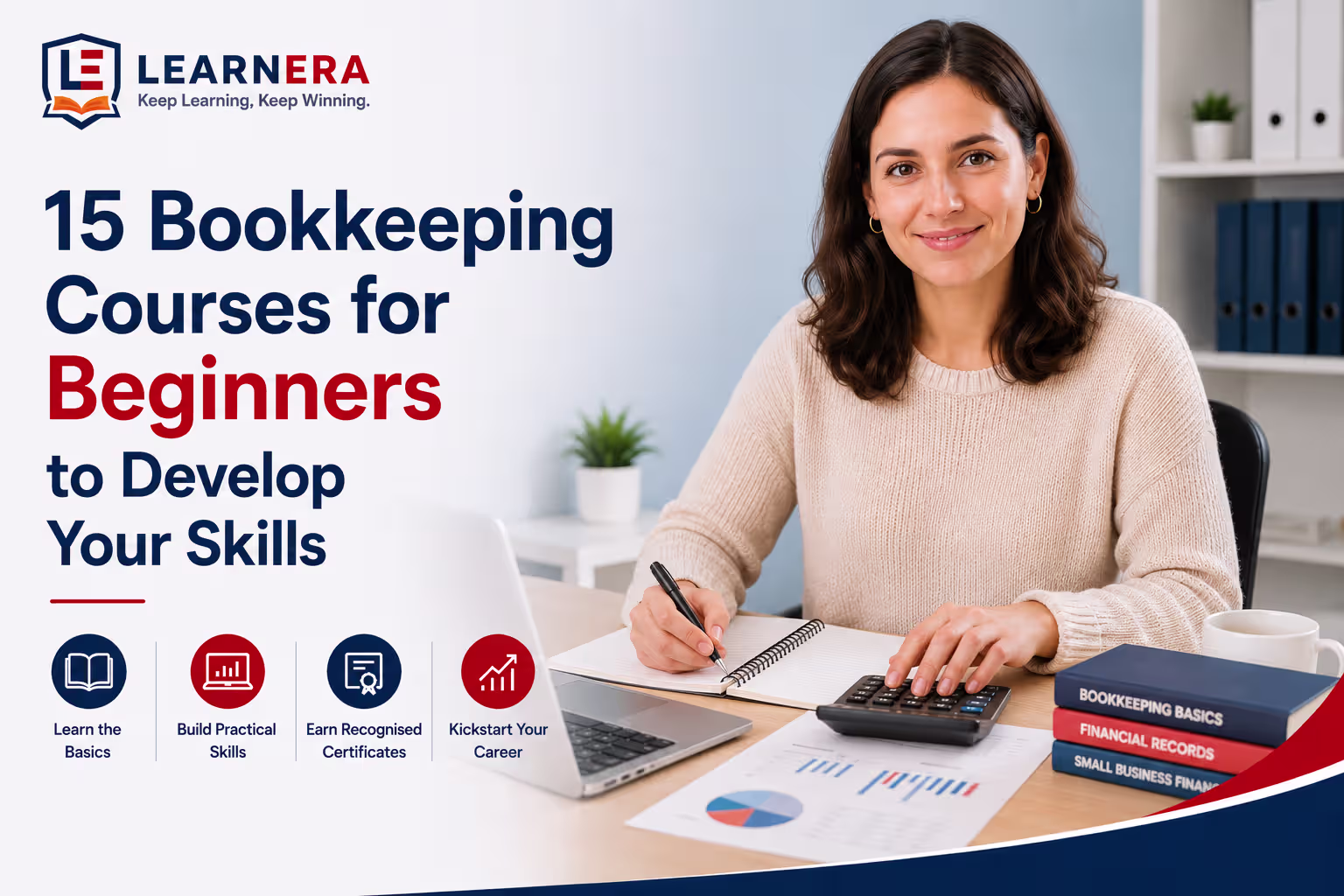 15 Bookkeeping Courses for Beginners to Develop Your Skills Blog Feature Image