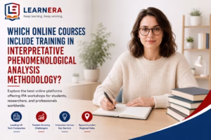 Which online courses include training in interpretative phenomenological analysis methodology?